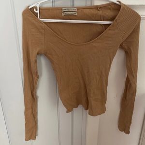 UO Ribbed Long Sleeve Top